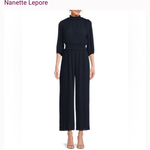 Nanette Lepore Navy Jumpsuit - Picture 1 of 10
